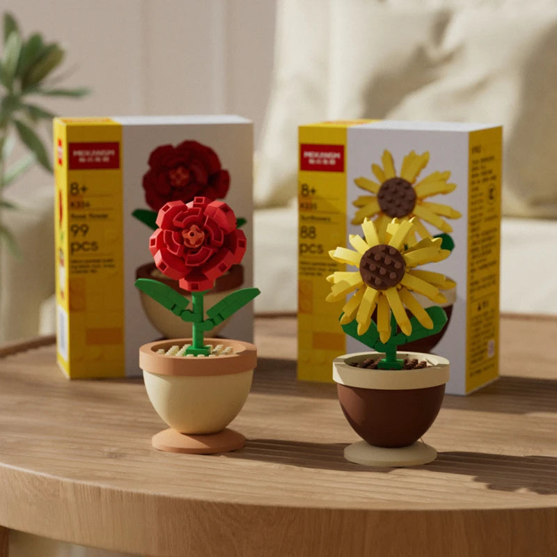 Building Blocks Flower Pots