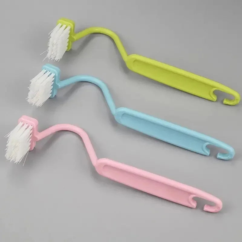 S-Shaped Portable Toilet Bowl Scrubber